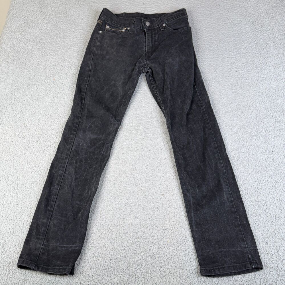 LEVI'S 511 Jeans Mens 29x32 Black Slim Fit Stretch Dark Wash Western Streetwear